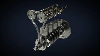 Car Engine 3D Animation -  No Copyright video