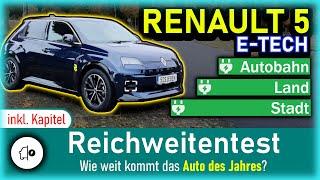 Winter Reichweitentest vom Renault 5 E-Tech | Stadt | Land | Autobahn