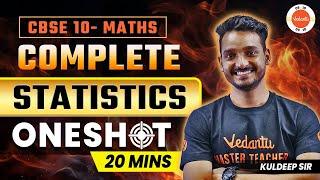 Complete Statistics in One Shot in 20 minutes | Class 10 Maths | CBSE 2024