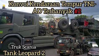 Konvoi kendaraan Tempur TNI-AD Terbanyak. Pulang Latihan Tempur Kartika Yudha 2020. "Coklat"