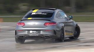 Mercedes-AMG C63S Edition 1 with Akrapovic Exhaust - Burnout, Drifts, Accelerations!