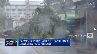 Taiwan Bersiap Hadapi Topan Khanun, Sekolah & Pasar Ditutup