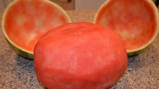 Skin Watermelon Trick - How to Skin a watermelon