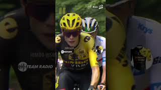  'For sure he is on his knees!' - Vingegaard v Pogacar #TDF2023 #shorts