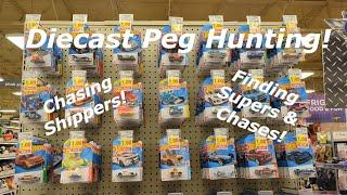 Diecast Peg Hunting! Hot Wheels Chases and More!