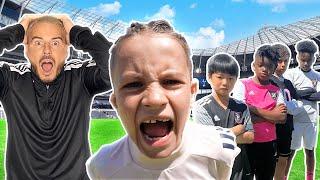 FATHER & SON FOOTBALL BATTLE | WINNER GETS 