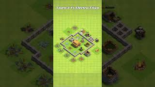 Town Hall 3 vs Electro Titan ||Clash of clan||#short #coc #clashofclans