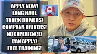 Direct hiring! Long haul Truck drivers! Company drivers! No experience can apply! Free training!