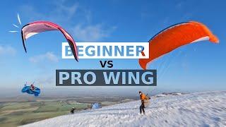 Paragliding BEGINNER vs PRO WING