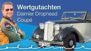 Det Müller und TÜV NORD  - Oldtimer Wertgutachten bei einem Daimler Drophead Coupé