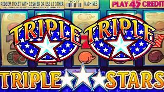 $45 Spins Triple Stars Old School 5 Reel Classic Slot