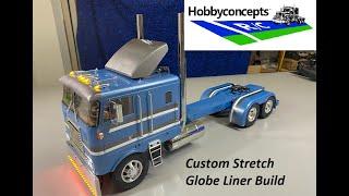 Tamiya 1/14 Custom Stretch Globe Liner Build with Grand Hauler Frame