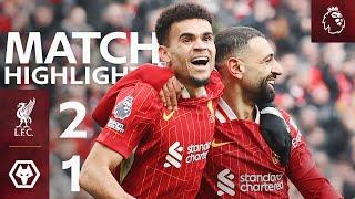 Highlights: Liverpool 2-1 Wolves | Diaz & Salah Score In Premier League