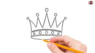 How to Draw a Crown Step by Step Easy for Beginners – Simple Crowns Drawing Tutorial