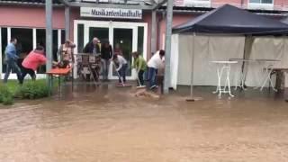 Starkregen und Unwetter in Jettenbach (Landkreis Kusel)