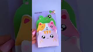 DIY cute sticky memo #shorts #tonniartandcraft #youtubeshorts