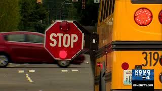 Renton School Bus Stop Paddle Camera program KOMO TV