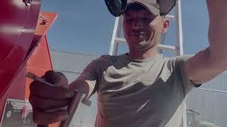 Сушка кукурузы и  рапса на мобильной зерносушилке Fratelli Pedrotti Super200, Калининградская обл.