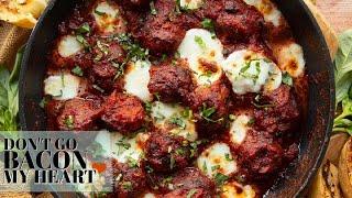 Skillet Meatballs for Two (Date Night Dinner!)