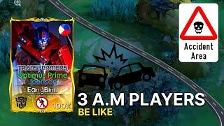 Johnson MET 3 A.M PLAYERS IN THE LAND OF DAWN  | UNLI ACCIDENT HAPPENED ~ Mobile Legends: Bang Bang