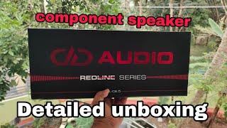 Dd redline component speaker detailed unboxing