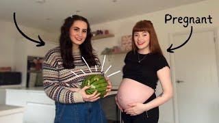 MY WIFE IS ALSO PREGNANT FOR A DAY | Watermelon Challenge