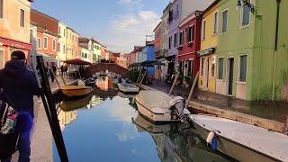 Burano, Murano the little sisters of Venice im Winter..