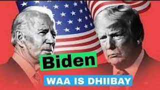 Madaxweyne JOE BIDEN Oo Ku Dhawaaqay In Uu Isaga Haray Tartanka Doorashada Madaxtinimada.DAAWO.