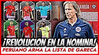 PERUANO ARMA LA NOMINA DE CHILE PARA LAS ELIMINATORIAS!TREMENDAS AUSENCIAS Y SORPRESAS