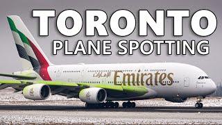CANADA'S BUSIEST AIRPORT! Plane Spotting at Toronto Pearson (4K)