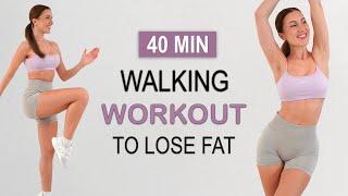 40 MIN FAST WALKING FAT BURN - Lose Weight to the Beat | No Repeat, No Jumping, Sweaty + Fun