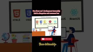 Free internships 2024 web development #frontend#viralvideo #yt  #billionarerules #success #trending