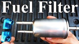 How To Replace a Ford Fuel Filter (homemade disconnect tool)