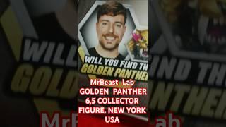 MrBeast  Lab GOLDEN  PANTHER 6,5 COLLECTOR FIGURE. NEW YORK USA