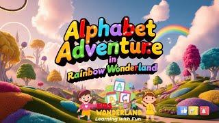 Alphabets Learning in Rainbow Wonderland | Kids Wonderland Zone! 