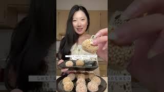 Sweet Potato Sesame Balls Recipe | Red Bean Paste Filling