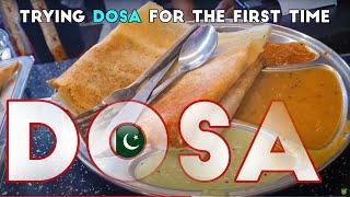 Trying South Indian DOSA for the first time