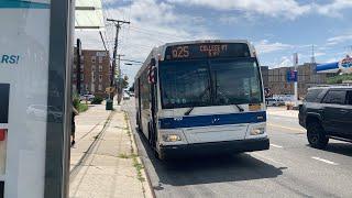 ᴴᴰ MTA Bus: 2009 Orion VII NG Hybrid #4122 on the Q25 Bus @ Parsons Blvd/Union Tpke.