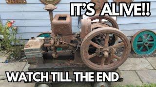 OLD ENGINE RESURECTION - Amanco Hired Man FIRST START IN 71 YEARS!!!