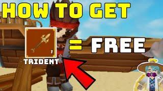 How To Get Free Trident In Skyblock  | Blockman Go