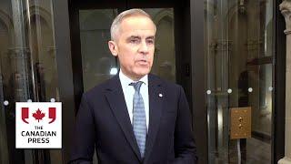 Carney says U.S. tariffs slowing down Canada’s economy