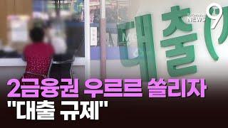 제2금융권도 대출 조이기…실수요자 "고금리 강요하는 꼴" [뉴스9]