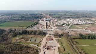 HS2 Construction - Warwickshire A46, River Avon and Stoneleigh Royal Showground - 2025-03-09