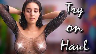 [4K] Lingerine haul. Transparent Try On Haul with Jenny | Sheer Clothes