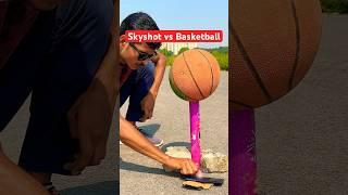  Diwali Skyshot Vs Basketball  #diwali #basketball #shorts