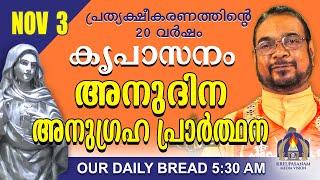 നവംബർ 03 | കൃപാസനം അനുദിന അനുഗ്രഹ പ്രാർത്ഥന | Our Daily Bread |പ്രത്യക്ഷീകരണത്തിന്റെ ഇരുപതാം വർഷം.