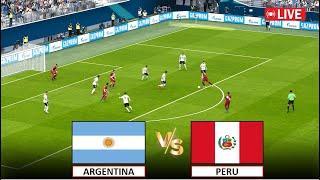 Live : Argentina vs Peru I World Cup Qualification CONMEBOL I Full Match Live I eFootball Pes 21