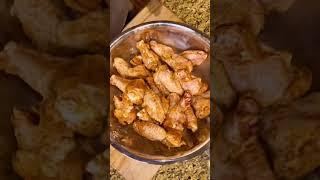 3 Step Baked Buffalo Wings  Recipe is on uncledibbz.com #cooking #shorts #chicken #wings