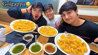 Golgappa eating challenge with friends 