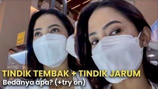 Bedanya TINDIK TEMBAK vs TINDIK JARUM (+try on) | piercing type